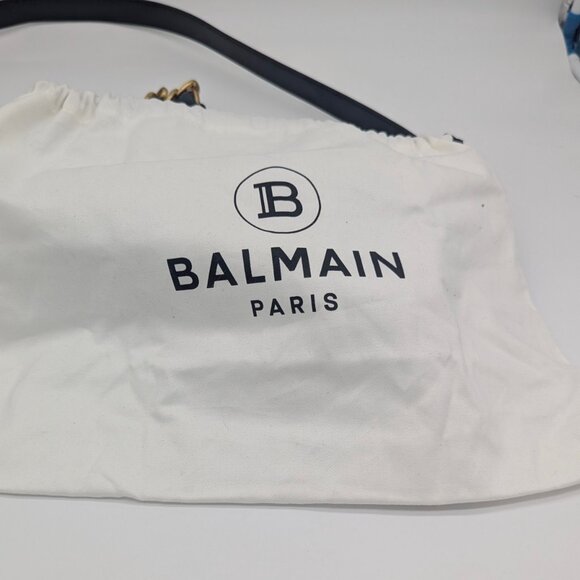 Balmain 1945 Crinkled leather Half Moon Hobo - Picture 13 of 13